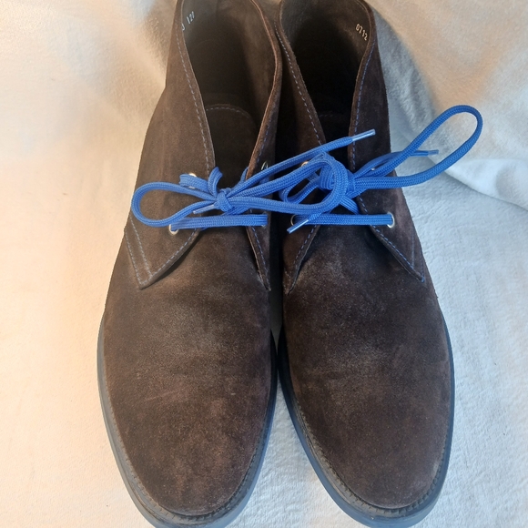 Donald J Pliner Ankle Boots Mens 11 Brown Leather  Casual Shoes Blue Bottom RARE main image 4